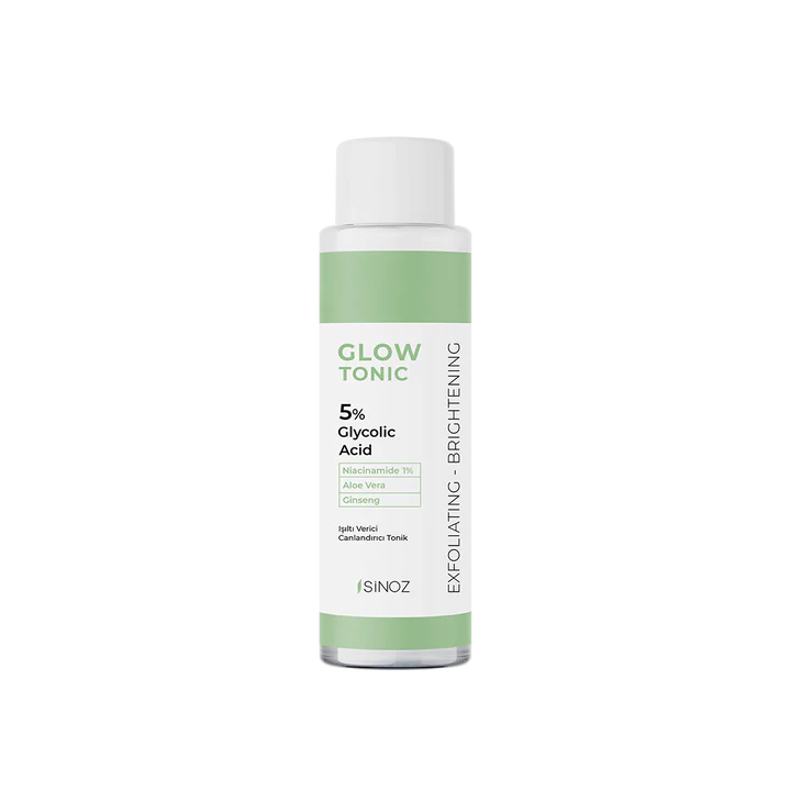 Sinoz Glow Tonic - 5% Glycolic Acid, Niacinamide, Aloe Vera, Gingseng