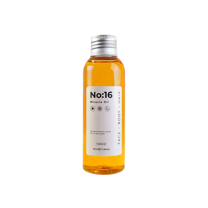 Sinoz No:16 Miracle Oil (Face - Body - Hair) - 16 Natural and Vegan Essential Oils