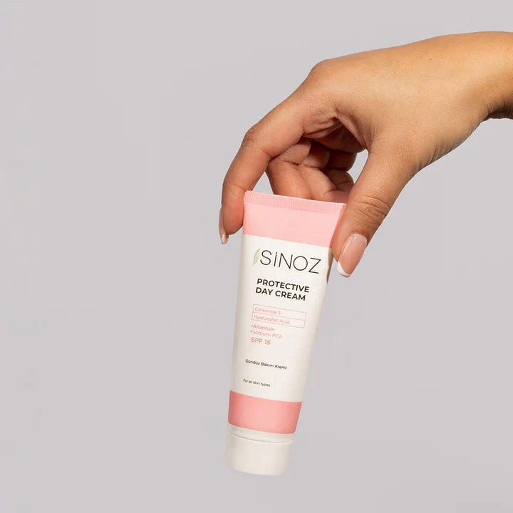 Sinoz Protective Day Cream SPF15 - Ceramide, Allantoin, Sodium PCA, Hyaluronic Acid