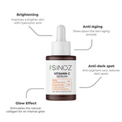 Sinoz Vitamin C Serum - Ethyl Ascorbic Acid, Niacinamide, Hyaluronic Acid