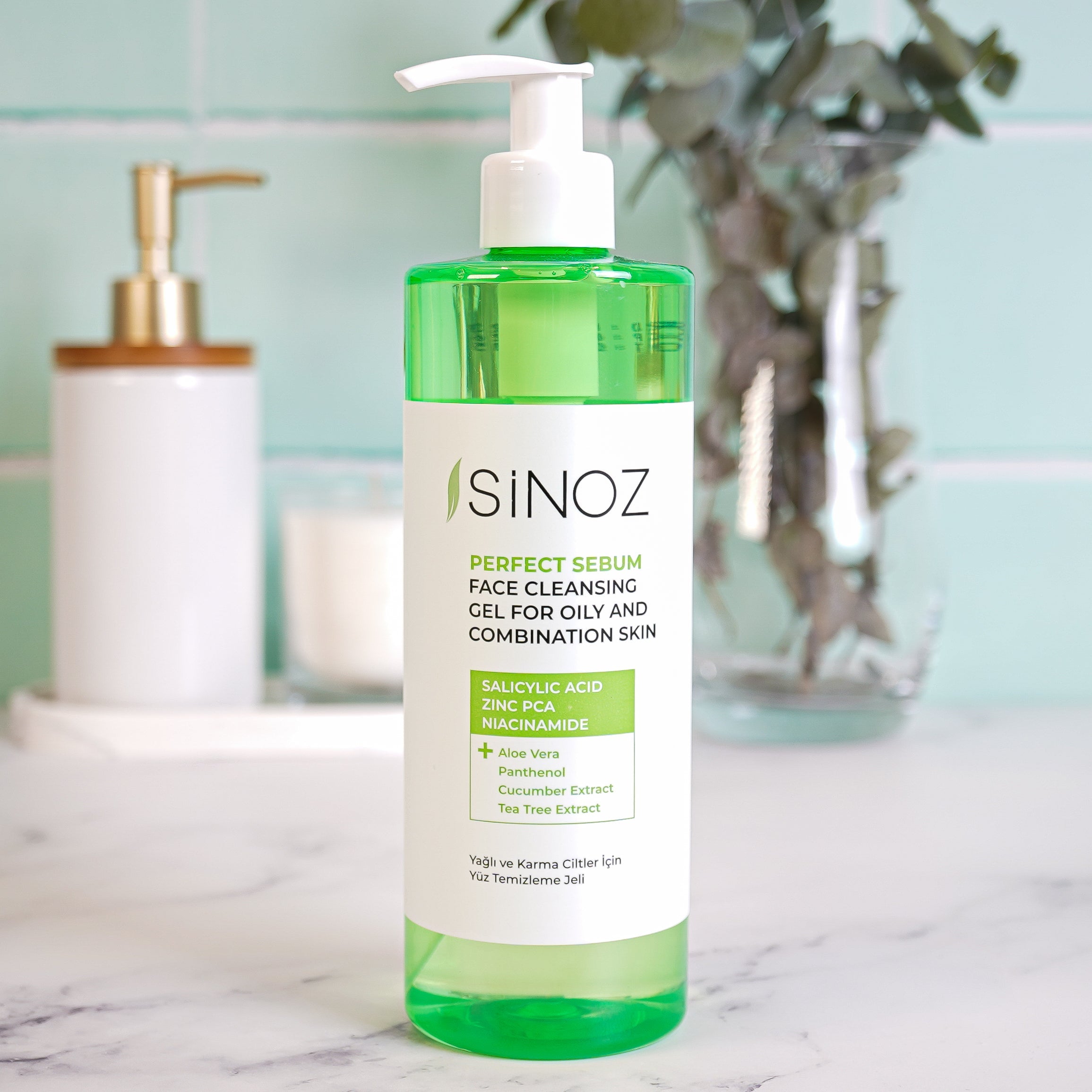 Sinoz Perfect Sebum Face Cleaning Gel - Salicylic Acid, Niacinamide, Zinc PCA