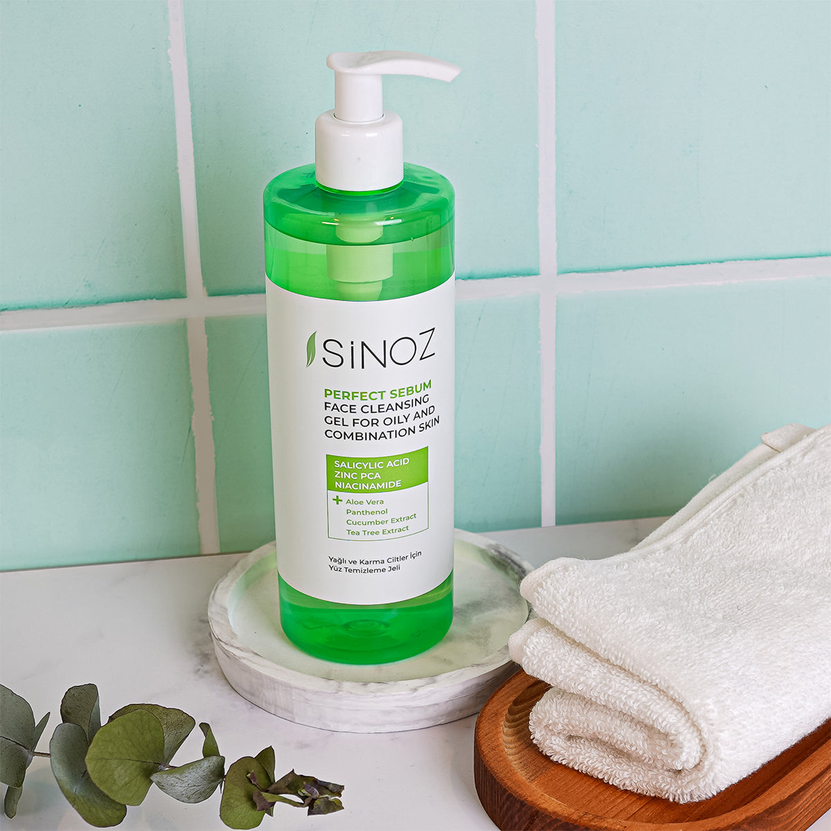 Sinoz Perfect Sebum Face Cleaning Gel - Salicylic Acid, Niacinamide, Zinc PCA