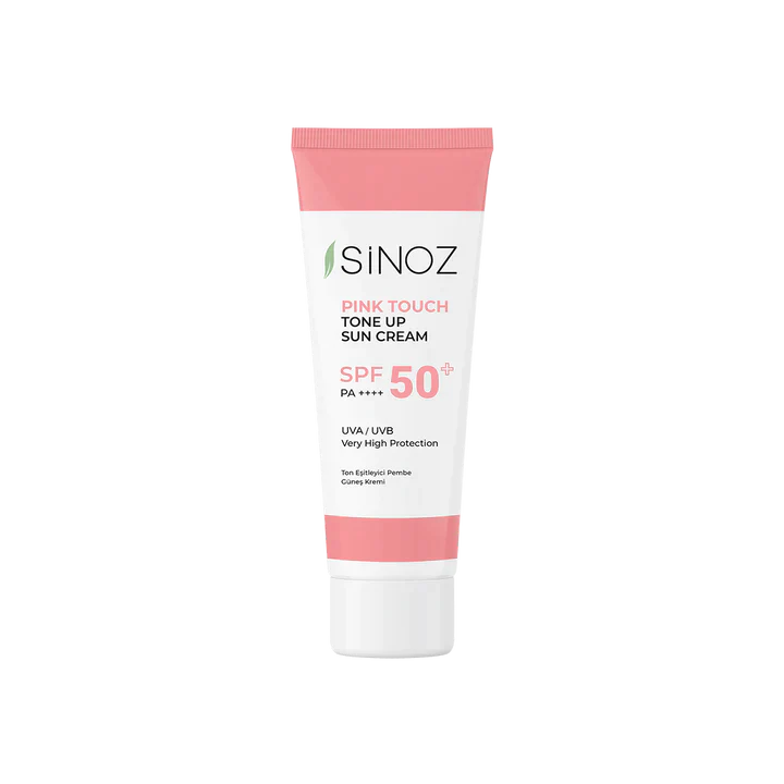 Sinoz Pink Touch Tone Up Sun Cream SPF 50+ - Pink tinted tone equalizer