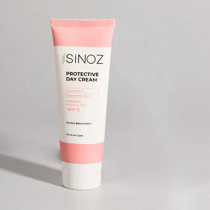 Sinoz Protective Day Cream SPF15 - Ceramide, Allantoin, Sodium PCA, Hyaluronic Acid