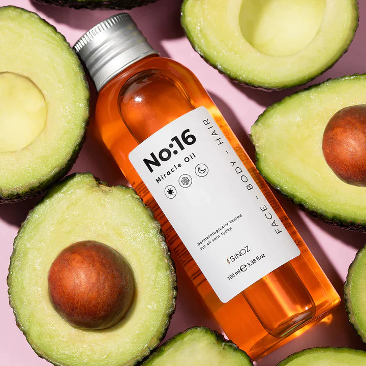 Sinoz No:16 Miracle Oil (Face - Body - Hair) - 16 Natural and Vegan Essential Oils