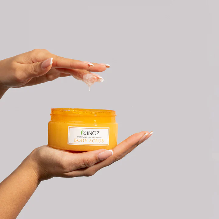 Sinoz Body Scrub (Hands - Feet - Body) - Tea Tree Oil, Coconut Oil, Sea Salt
