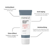 Sinoz Anti-Aging Retinol Cream +Coenzim Q10, Collagen, Hyaluronic Acid