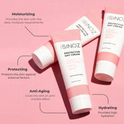 Sinoz Protective Day Cream SPF15 - Ceramide, Allantoin, Sodium PCA, Hyaluronic Acid