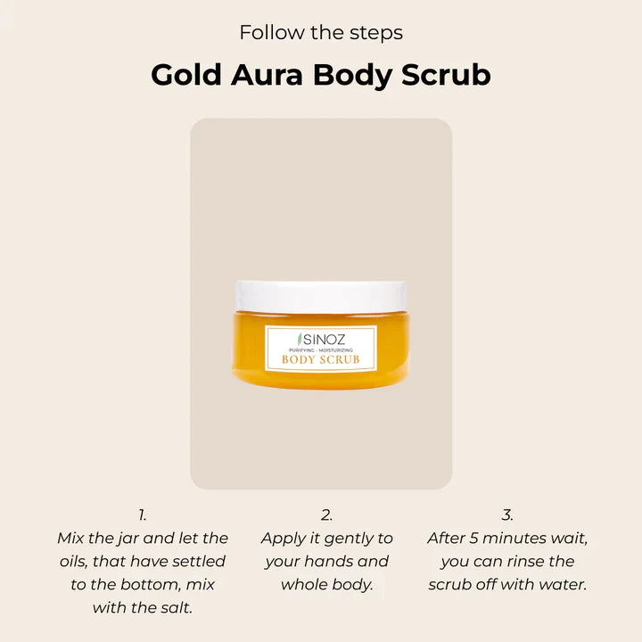 Sinoz Body Scrub (Hands - Feet - Body) - Tea Tree Oil, Coconut Oil, Sea Salt